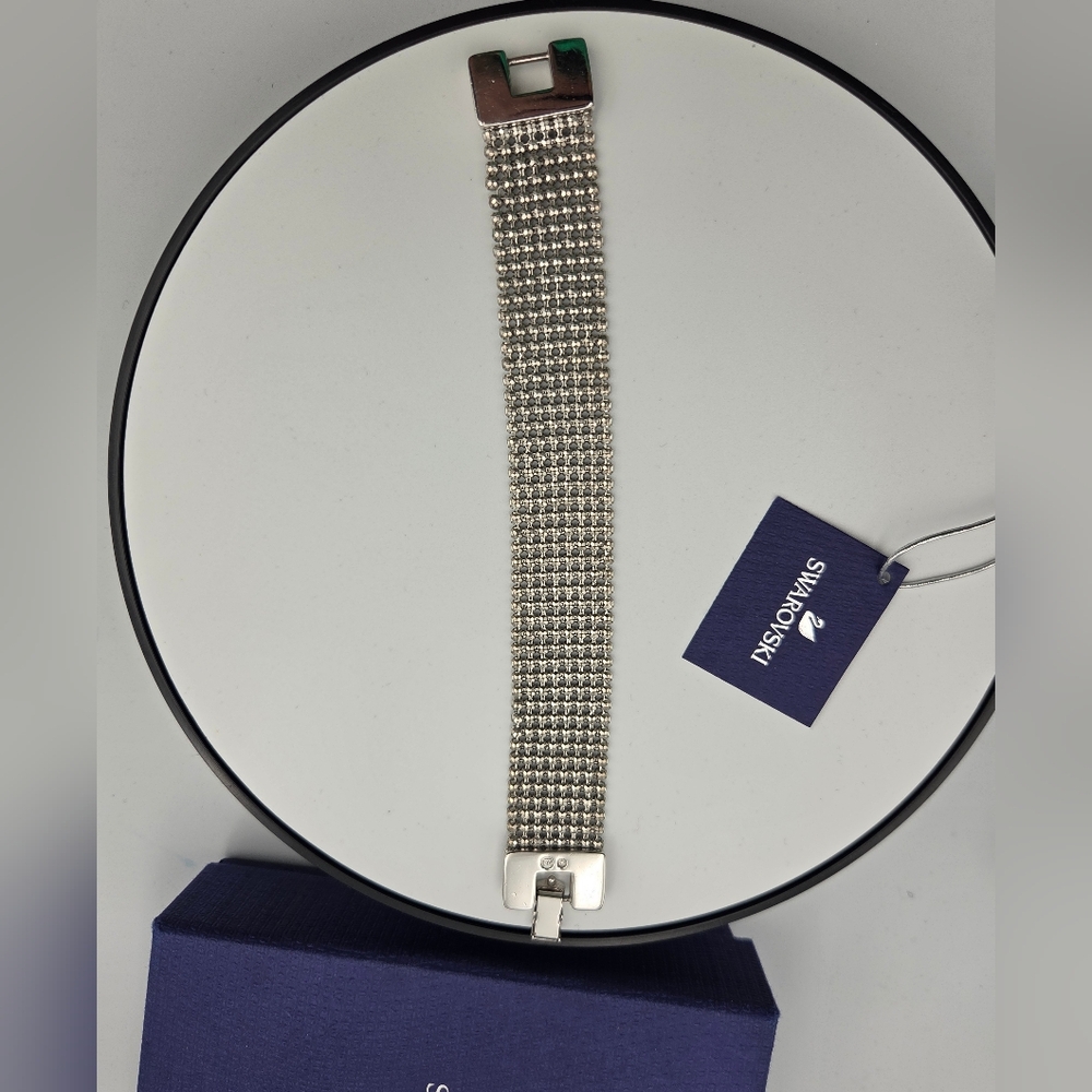 Swarovski Silver Mesh Bracelet